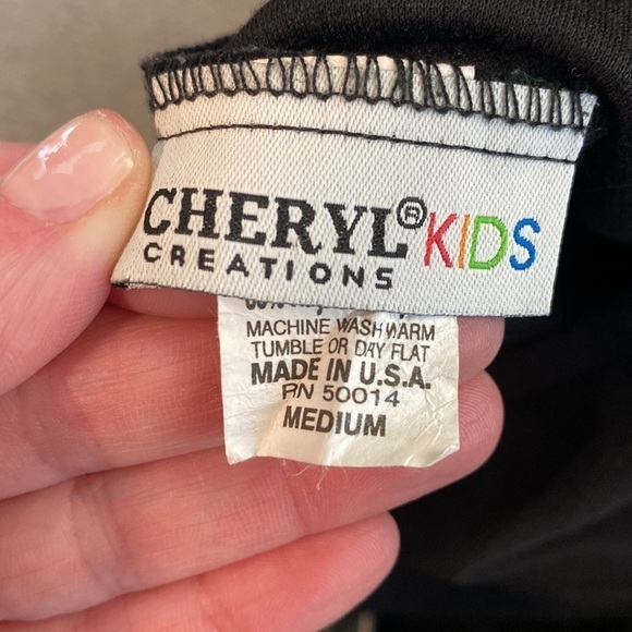 Lovely Black on Black Girls Dress Size Medium w/ Sheer Neckline- EUC - Picture 7 of 7